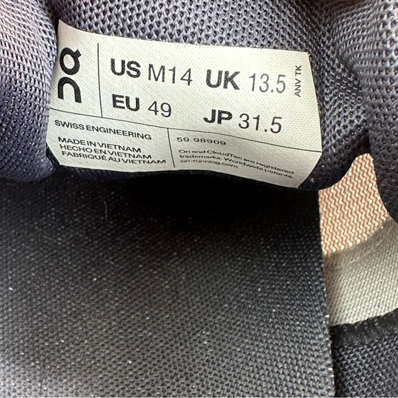 ON CLOUD 5 GLACIER Men’s MESH Size: 14 Color: Glacier/White. - Picture 12 of 14